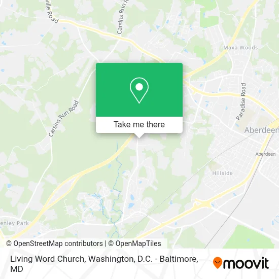 Living Word Church map