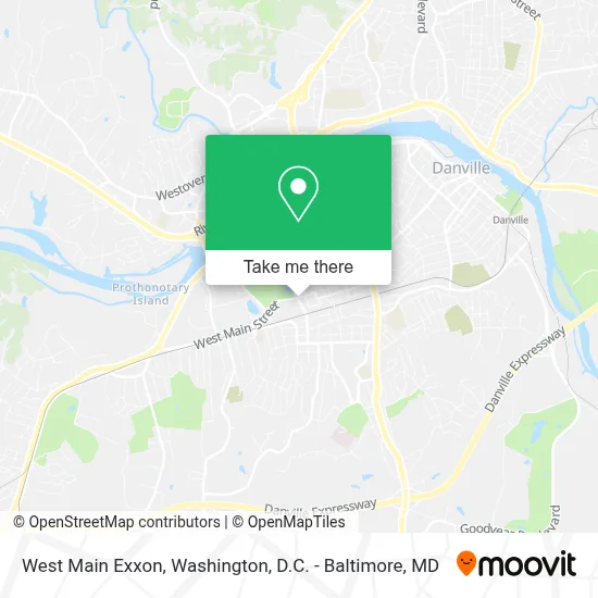 West Main Exxon map