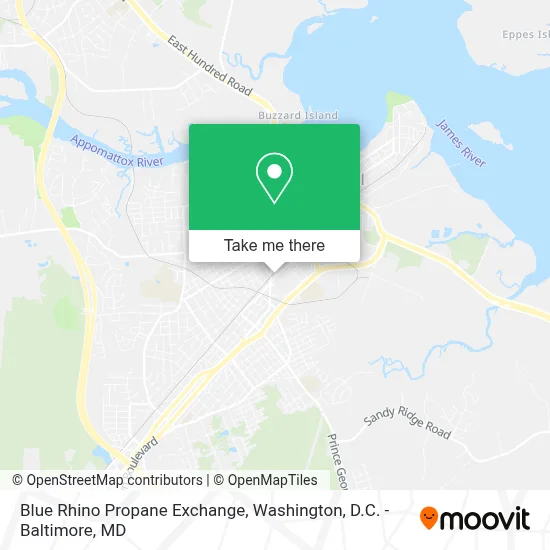 Blue Rhino Propane Exchange map