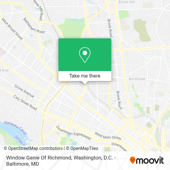 Window Genie Of Richmond map