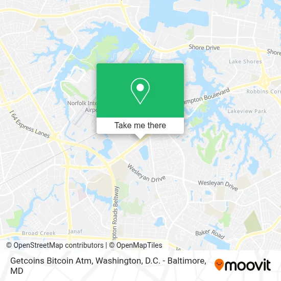Getcoins Bitcoin Atm map