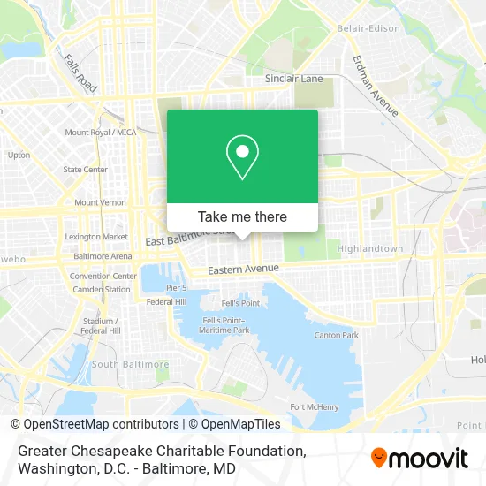 Greater Chesapeake Charitable Foundation map
