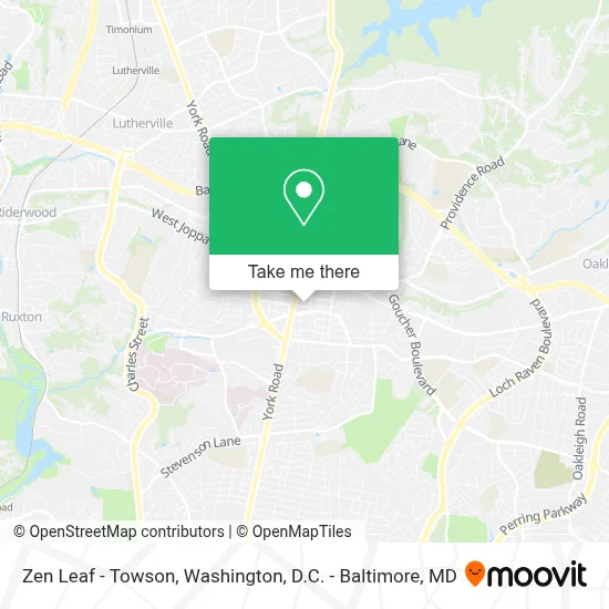 Zen Leaf - Towson map