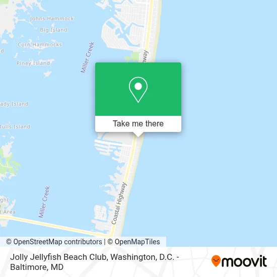 Jolly Jellyfish Beach Club map