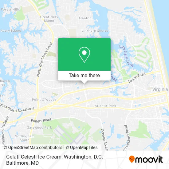 Gelati Celesti Ice Cream map