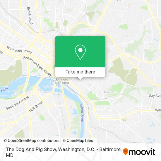 The Dog And Pig Show map