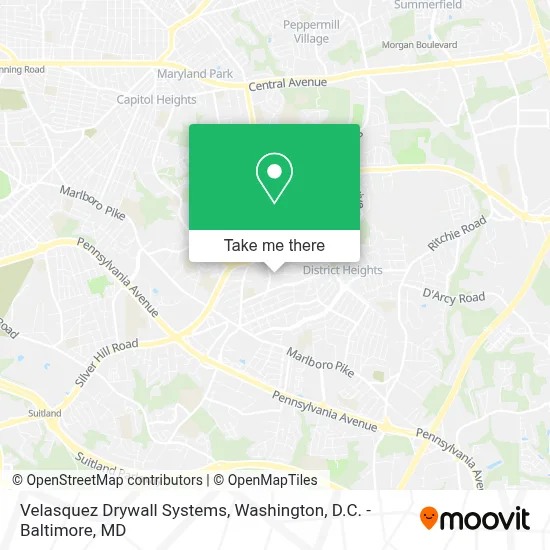 Velasquez Drywall Systems map
