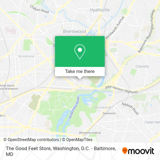 The Good Feet Store map