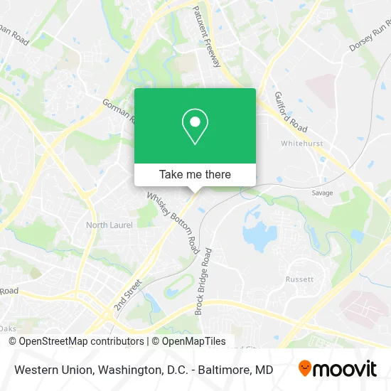 Western Union map