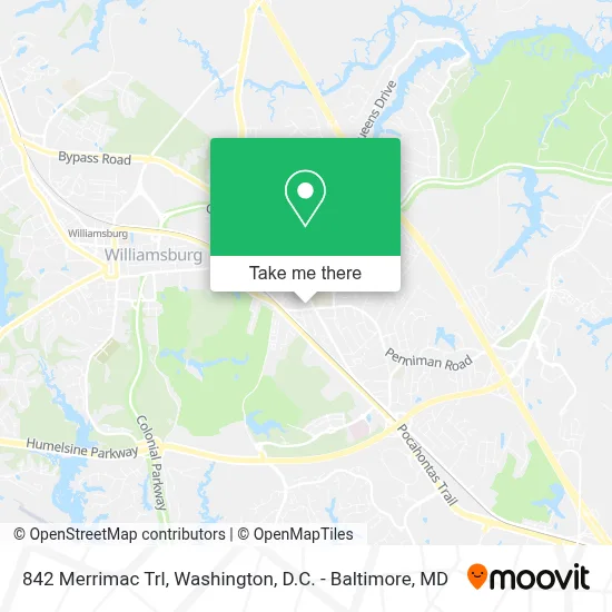 842 Merrimac Trl map