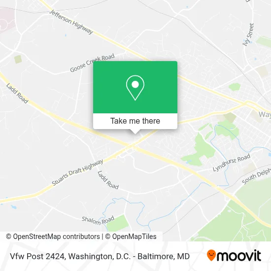 Vfw Post 2424 map