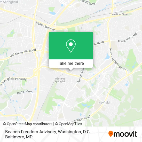 Beacon Freedom Advisory map