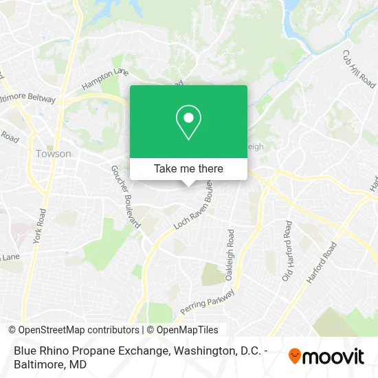 Blue Rhino Propane Exchange map