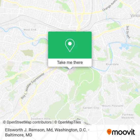 Ellsworth J. Remson, Md map