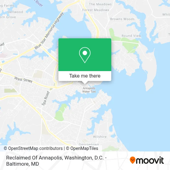 Reclaimed Of Annapolis map