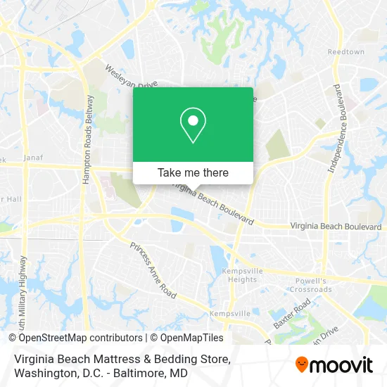 Virginia Beach Mattress & Bedding Store map