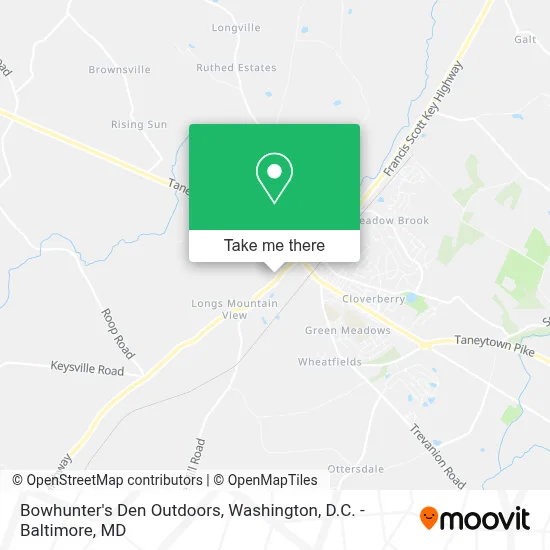 Bowhunter's Den Outdoors map