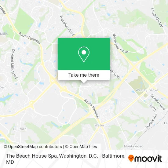 The Beach House Spa map