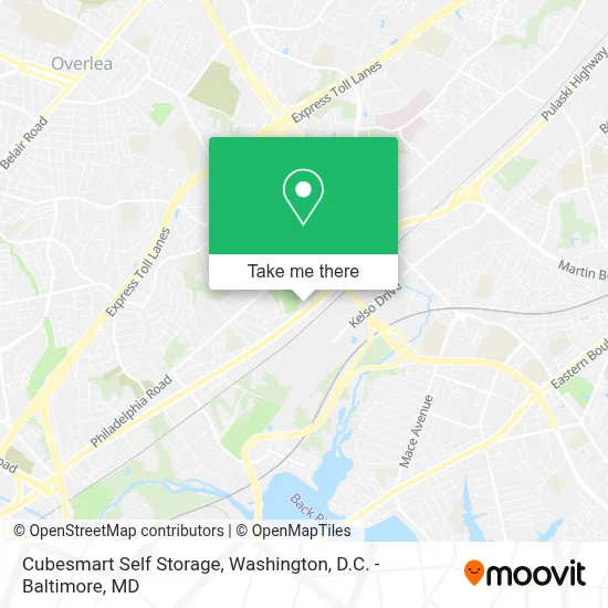 Cubesmart Self Storage map