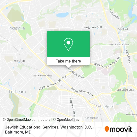 Jewish Educational Services map