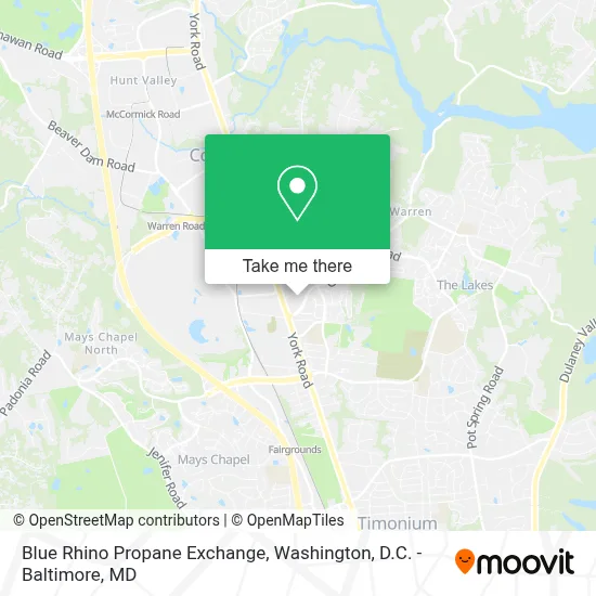 Blue Rhino Propane Exchange map