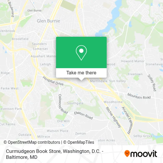 Curmudgeon Book Store map