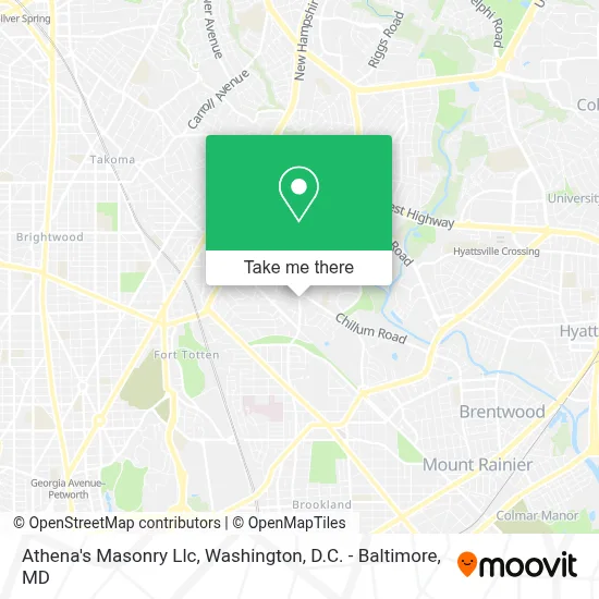 Athena's Masonry Llc map