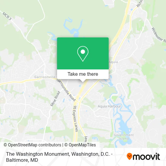 The Washington Monument map