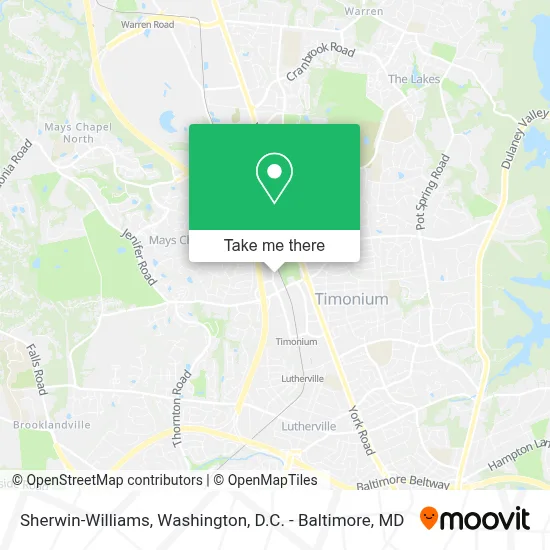 Sherwin-Williams map