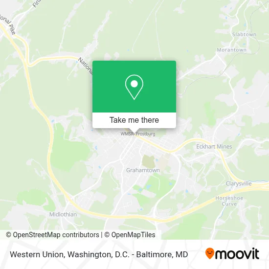 Western Union map
