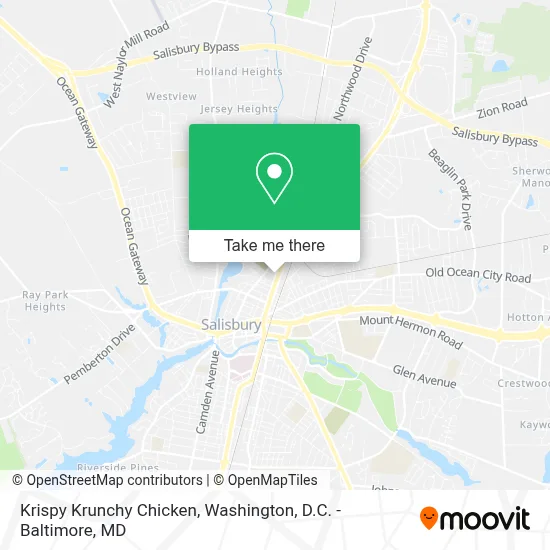 Krispy Krunchy Chicken map