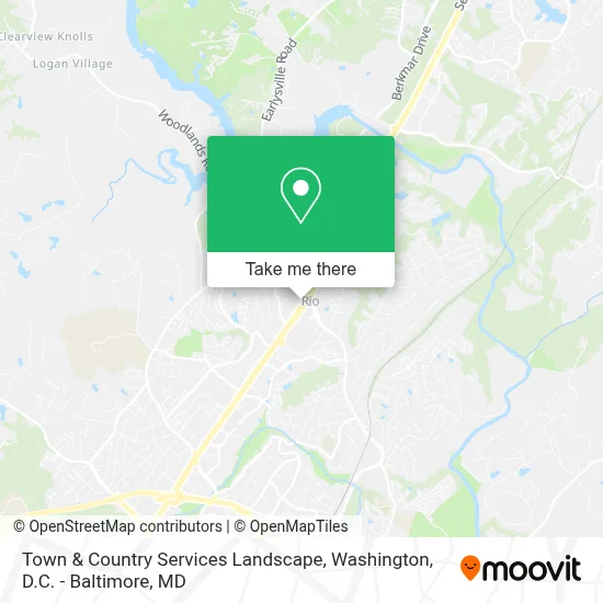 Town & Country Services Landscape map