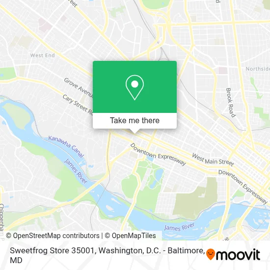 Sweetfrog Store 35001 map