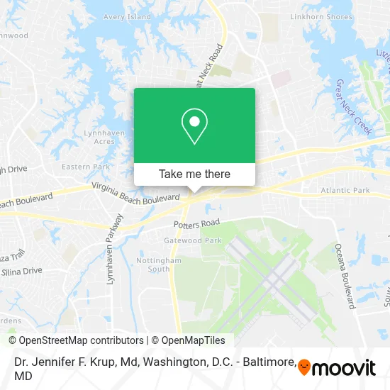 Dr. Jennifer F. Krup, Md map