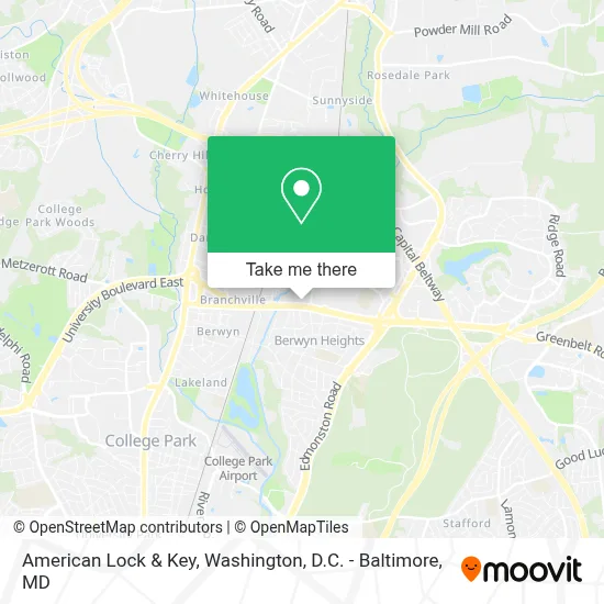 American Lock & Key map