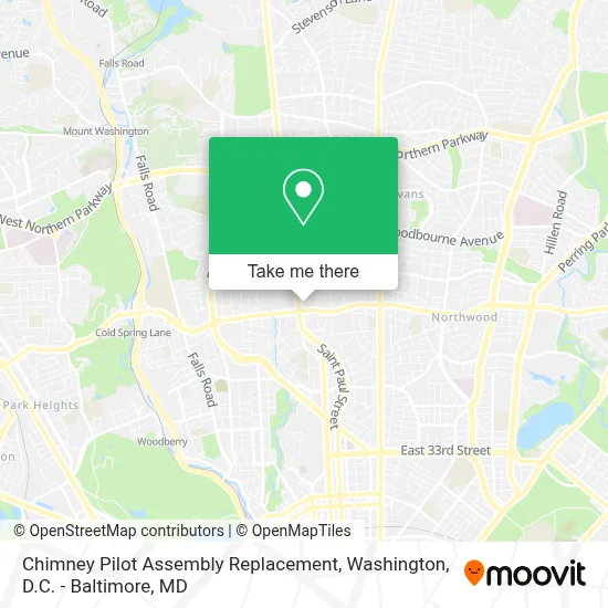 Chimney Pilot Assembly Replacement map