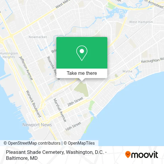Pleasant Shade Cemetery map