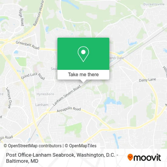 Post Office-Lanham Seabrook map
