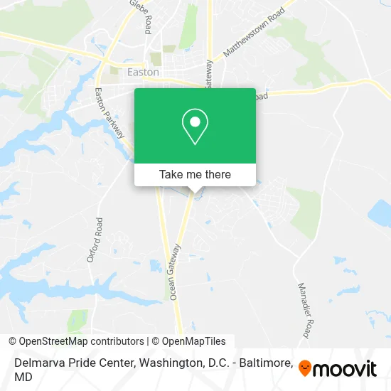 Delmarva Pride Center map