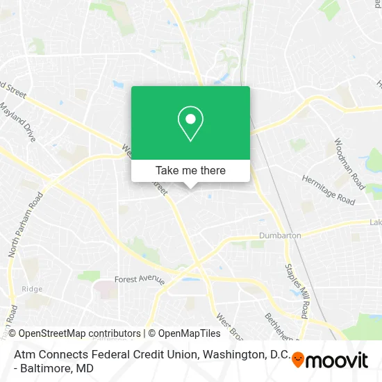 Atm Connects Federal Credit Union map