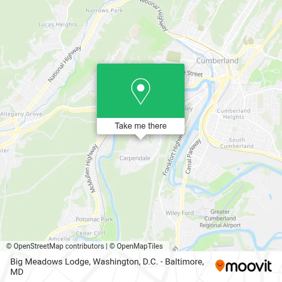 Big Meadows Lodge map