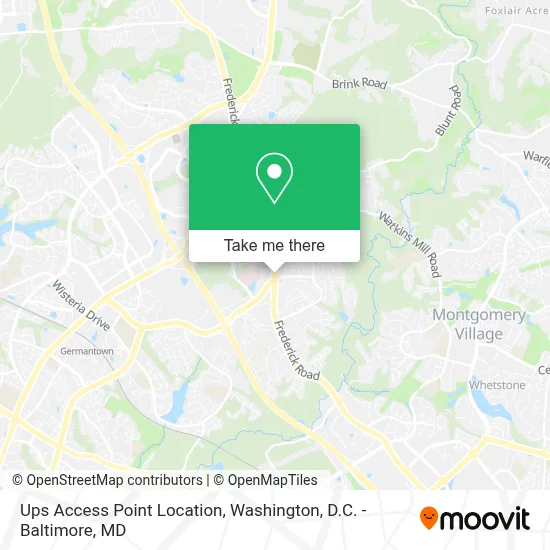 Ups Access Point Location map