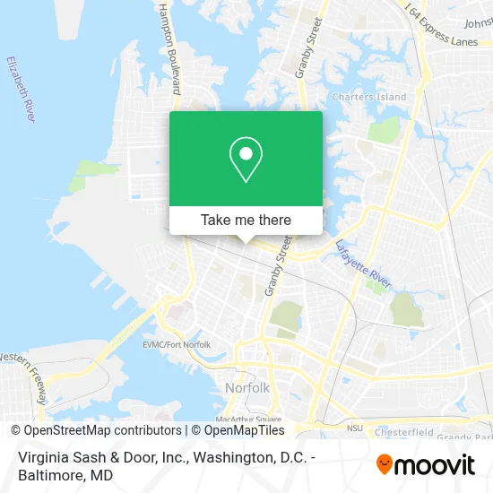Virginia Sash & Door, Inc. map