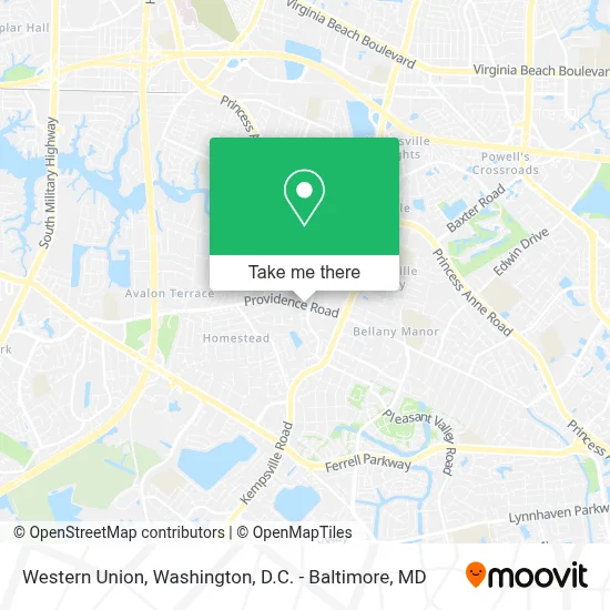 Western Union map