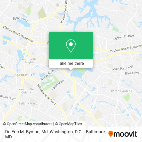 Dr. Eric M. Byman, Md map