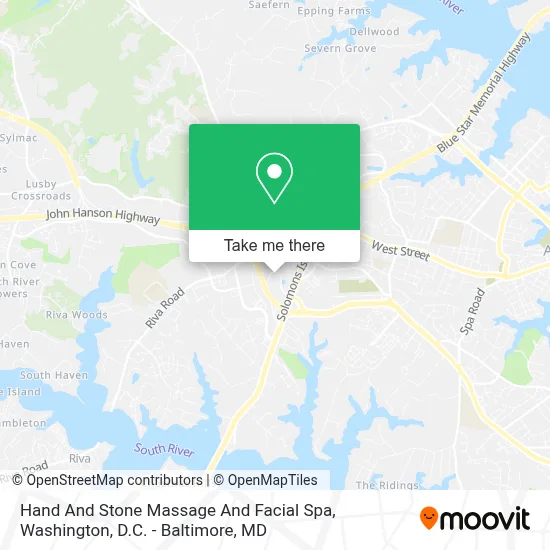 Hand And Stone Massage And Facial Spa map
