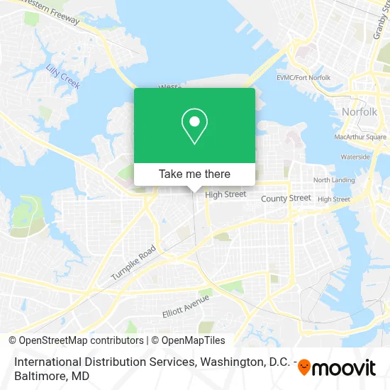 International Distribution Services map
