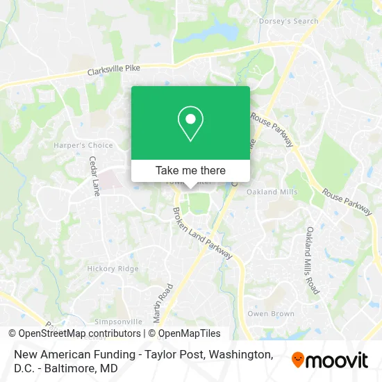 New American Funding - Taylor Post map