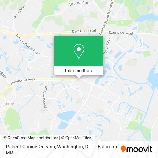 Patient Choice Oceana map