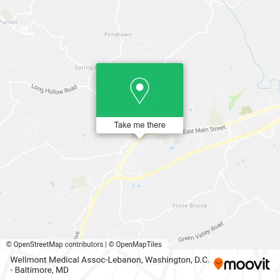 Wellmont Medical Assoc-Lebanon map
